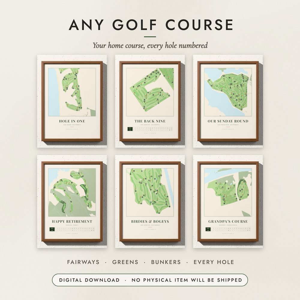 Golf Course Map: examples for other places