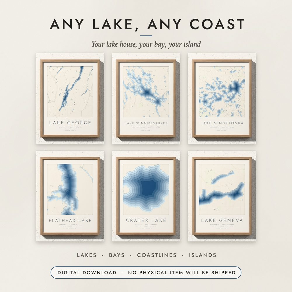 Layered Lake Map: examples for other places
