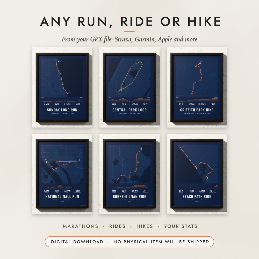 Run & Ride Route Map: examples for other places