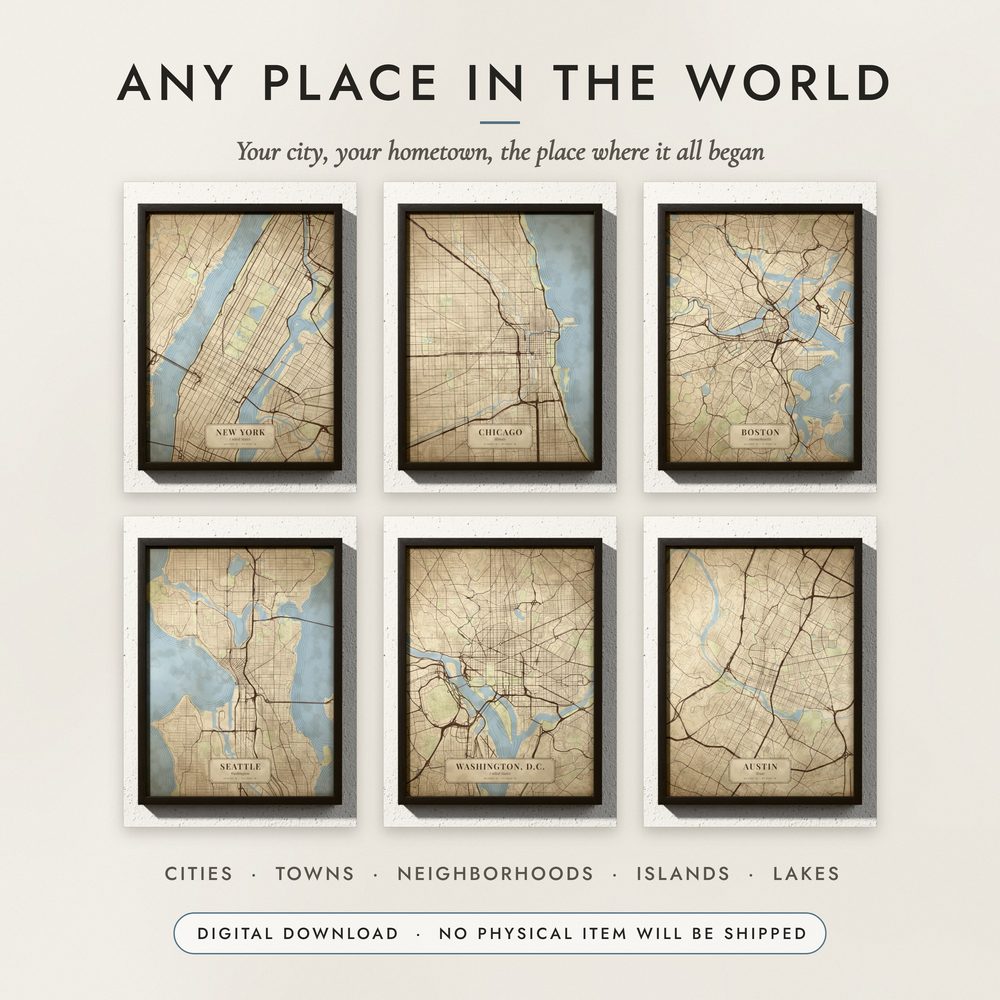 Antique Atlas City Map: examples for other places